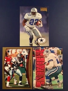 1998 Topps #25 1996 Skybox 47 1995 Topps SC 516 EMMITT SMITH Lot 3 LOOK ! - Picture 1 of 1