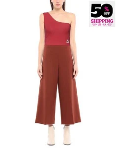 Maglia PUMA cropped taglia XS rossa stampa logo senza maniche monospalla - Foto 1 di 4