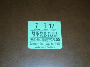 RARE 1962 BALTIMORE COLTS AT PHILADELPHIA EAGLES FOOTBALL TICKET STUB HERSHEY ST - Picture 1 of 2