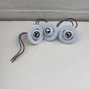 3 X WHITE EYEBALL DOWNLIGHT JOBLOT MINI CEILING SPOTLIGHT - Picture 1 of 5