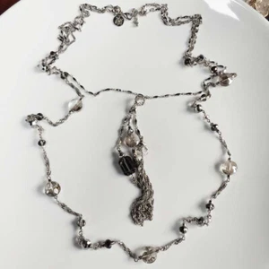 Collar de 42" Casa Blanca Mercado Negro Doble Hilos Regalo Moda Mujeres Joyería - Imagen 1 de 5