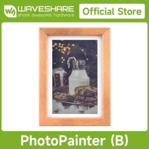 Waveshare 7.3inch E6 Full Color E-Paper With Solid Wood Photo Frame 800×480 - Picture 1 of 24