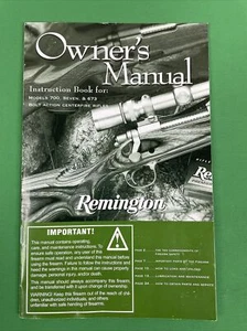 REMINGTON Bolt Action Rifle Model 700 SPS Wood Tech 22" Barrel OWNERS MANUAL - Picture 1 of 9