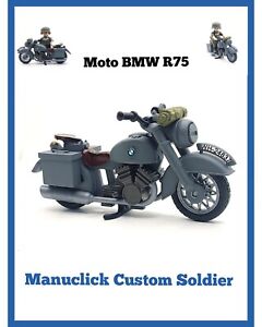 Playmobil Custom WW2 MOTO BMW R75 EJERCITO ALEMAN SEGUNDA GUERRA MUNDIAL NEW!!