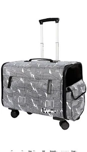 Large Pet Dog & Cat Trolley Load 15KG 4 Universal Wheels Pet Stroller Suitcase - Picture 1 of 3