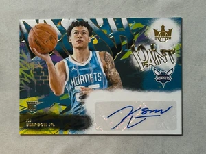 2024-25 Panini Court Kings Fresh Paint KJ Simpson Jr Rookie Auto RC /125 Hornets - Picture 1 of 2