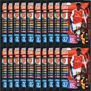LOTE DE 20 NOVATOS MATCH ATTAX EXTRA 19/20 BUKAYO SAKA - Imagen 1 de 1