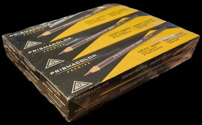 6X Lápis de Desenho Prismacolor Ébano Grafite Esboço Pacote com 12 14420 Preto 72 TOTAL - Imagem 1 de 4