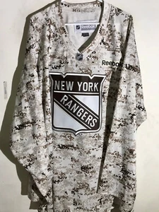 Reebok Premier NHL Jersey New York Rangers Camo Pattern Men's 3XL - Picture 1 of 2