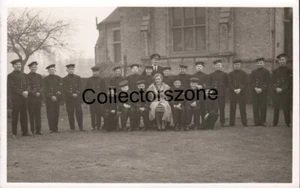 1940's Hull Merchant Navy juniors Cadets Real Photo Postcard unposted - Picture 1 of 2