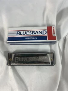 Hohner Bluesband Harmonica C 1501-C with Box Stainless Steel - Picture 1 of 6