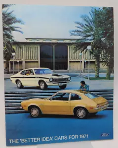Original Vtg 1971 FORD Sales Brochure Mustang Pinto Maverick Torino Thunderbird - Picture 1 of 14
