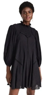 Mini Vestido Isabel Marant Isma Negro FR 34 US 0 NUEVO CON ETIQUETAS $650 Foto 1 de 4