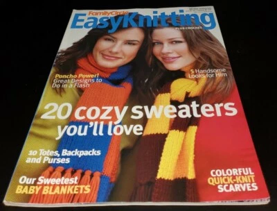 BR21 FAMILY CIRCLE, EASY KNITTING PLUS CROCHET MAGAZINE, WINTER 2004/05 - Image 1 of 4
