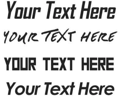 12" Custom Personalized Vinyl Lettering Name Decal Sticker Car Window Tumbler (L - Image 1 of 4