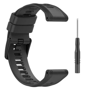 Cinturino in silicone per Fenix6/Fenix 6 Pro/Fenix 5/Forerunner945/Approach S60/Quatix5 - Foto 1 di 35