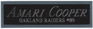 MICHAEL CRABTREE NAMEPLATE FOR AUTOGRAPHED SIGNED FOOTBALL HELMET JERSEY PHOTO - Picture 1 of 5