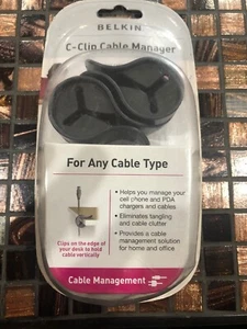 BELKIN C Clip Cable Manager New 2 Pack - Picture 1 of 2
