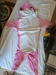 Womens Pink One Size Fits All Shark Costume - Picture 1 of 5