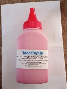 Lexmark CS310 Type Magenta Chemical Toner For Refilling - Picture 1 of 2