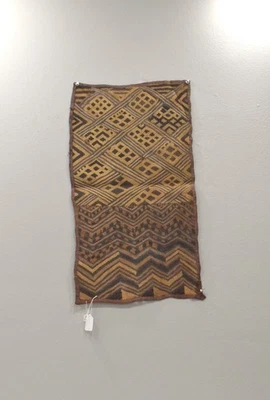 Tela hecha a mano de rafia tejida natural africana Cuban Congo Foto 1 de 2