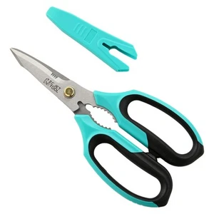 8" Heavy Duty Multipurpose Scissors - All Purpose, Cardboard, Carpet, Plastic... - Picture 1 of 9