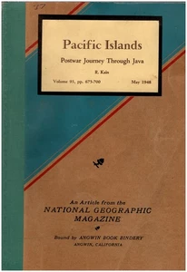 Pacific Islands: Postwar Journey Through Java (National Geographic, Vol 93, Ma.. - Foto 1 di 1