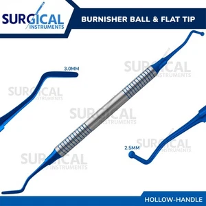 Dental Composite Filling Instrument 2.5/3mm Ball Flat Tips Burnisher German Gr - Picture 1 of 8