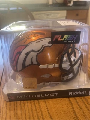 Mini casco Neil Smith firmado automáticamente Denver Broncos Flash certificado Foto 1 de 4