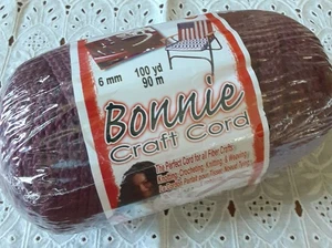 Bonnie Makramee Handarbeit Kordel Burgund 6 mm 85 Yards - Bild 1 von 2