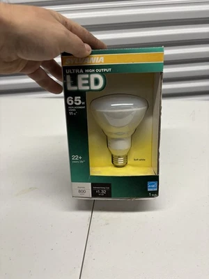New In Box Sylvania Ultra LED 65W/11W Soft White BR30 Flood Dimmable Light Bulb  - Image 1 of 2