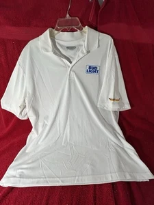 Bud Light Golf weißes Poloshirt Herren 2XL St Charles Oktoberfest - Bild 1 von 7