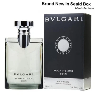 Bvlgari Pour Homme Soir 3.4 oz / 100ml Eau De Toilette Perfume For Men Spray