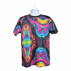 Super Shine Prints by Drill Vibrant Liquid Print Nylon T-Shirt Top M Art To Wear - Bild 1 von 4