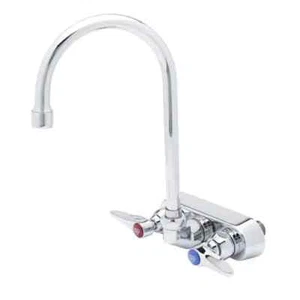T&S Brass B-1146-V12-CR 4" Wall Mount Workboard Faucet w/ 5-3/4" Gooseneck - Picture 1 of 1