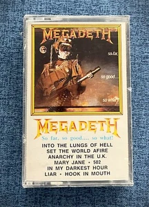 Megadeth Tape - So Far, So Good.. So What? (1993) Sealed Cassette from Turkey - Picture 1 of 6