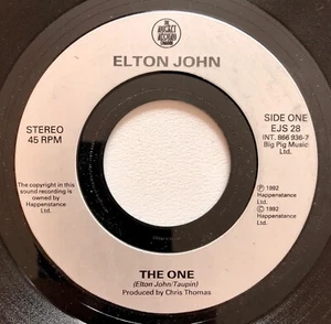 ELTON JOHN The One b/w Suit Of Wolves 7" 45rpm UK 1992 NM - Picture 1 of 4
