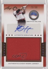 2013 Leaf Power Showcase Jersey Auto Bronze /50 Griffin Helms #JA-GH1 Auto
