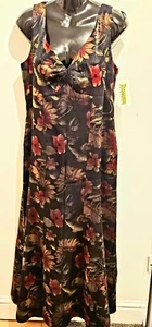Roman Originals Floral shimmery A line maxi dress - size 14 - Picture 1 of 10