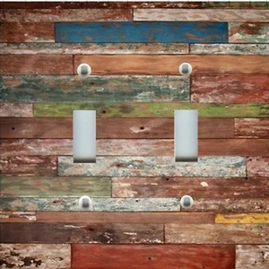 Light Switch Plate Cover RUSTIC HOME DECOR OLD PAINTED DISTRESSED PLANK WOOD 1 - Picture 1 of 26