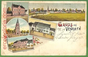 ah1327 - ALEMANIA - VINTAGE POSTALES - Saludos desde Venrath - 1898 - Imagen 1 de 1