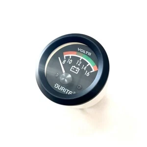 Medidor de Voltímetro Estado Batería Iluminada 12V 52mm - Durite 0-523-22 - Imagen 1 de 2