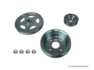 Phase 2 P2M 3pc Aluminum Pulley Kit for Nissan Silvia 240SX S13 S14 KA24DE DOHC - Picture 1 of 4