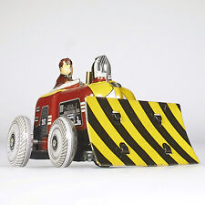 Lot 2036 kleiner Traktor mit Planierschild, Blechspielzeug mit Federwerk, 7 cm