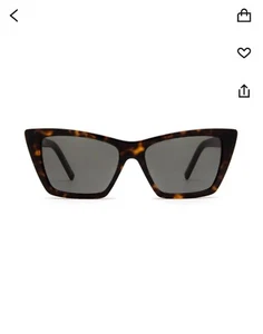 Yves Saint Laurent Mica Eyecat Sunglasses in 02 Havana - Picture 1 of 3