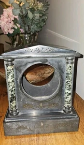 Antique Black Marble Mantel Clock Case – A Restorer’s Dream - Picture 1 of 7