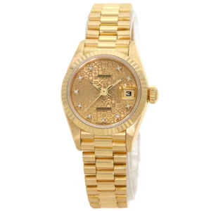 ROLEX DATEJUST 10P Diamond Watches 69178G K18 Yellow Gold/18K Yellow Gold Ladies - Picture 1 of 23