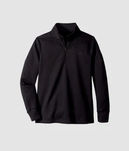 $340 Nike Boy's Black Long-Sleeve Half-Zip Sweater Pullover Sweatshirt Size S - Picture 1 of 2