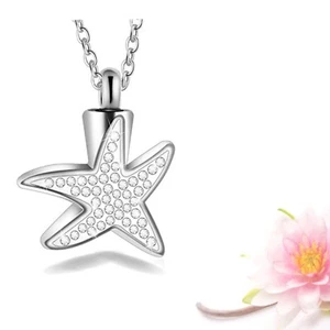 Urn Necklace for Human or Pet Ashes Custom Engraved | Cremation Memorial Jewelry - Picture 1 of 7