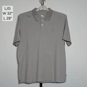 Tommy Bahama NWT Large Bala Shark Polo Short Sleeve Gray Golf Summer Activity - Picture 1 of 9